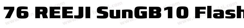 76 REEJI SunGB10 Flash Black字体转换